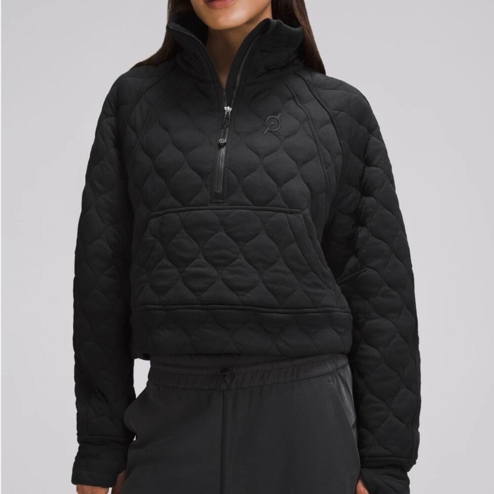 LULULEMON ATHLETICA‎ | Scuba Oversized Quilted Half Zip Black Pullover | XL/XXL